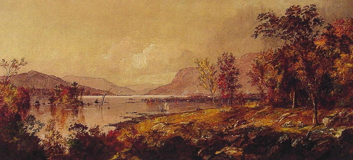 Jasper Francis Cropsey Greenwood Lake,New Jersey,in September
